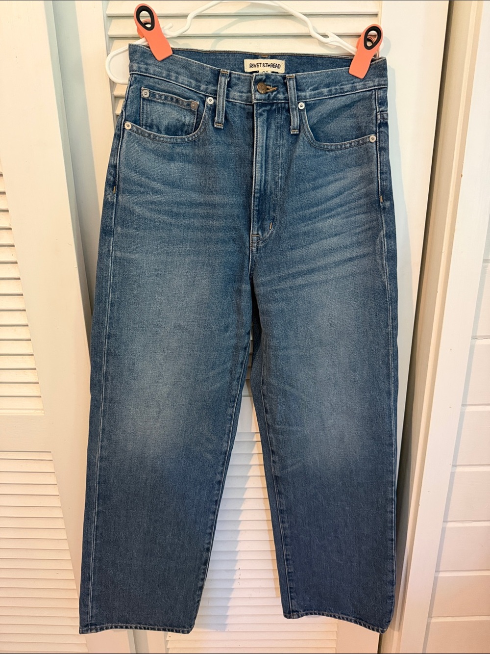 Rivet and Thread High Rise Straight Leg Jeans